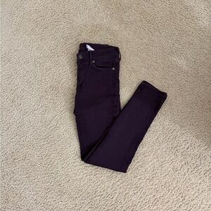 H&M Women's Skinny Pants - Dark Purple